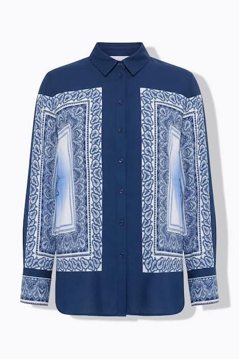 Chemisier droit, imprimé foulard