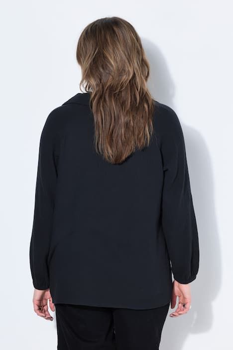 Tunique en mousseline, manches longues raglan amples