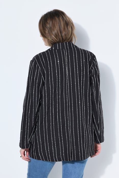 Blazer oversize à rayures tennis et sequins