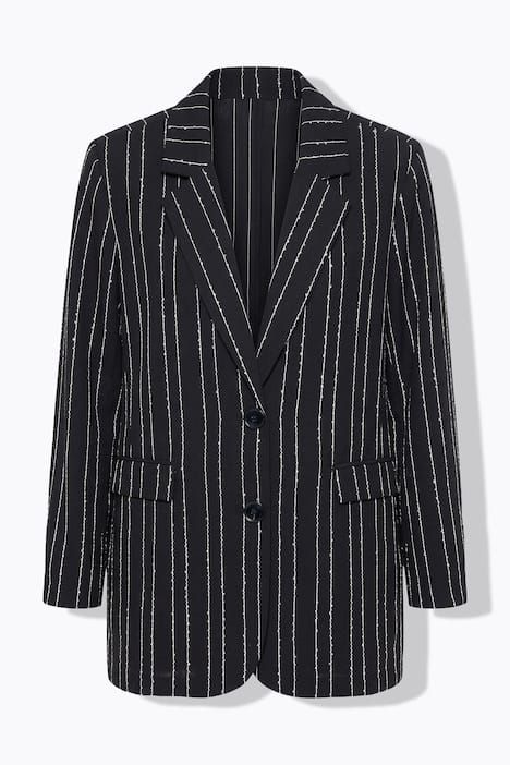 Blazer oversize à rayures tennis et sequins