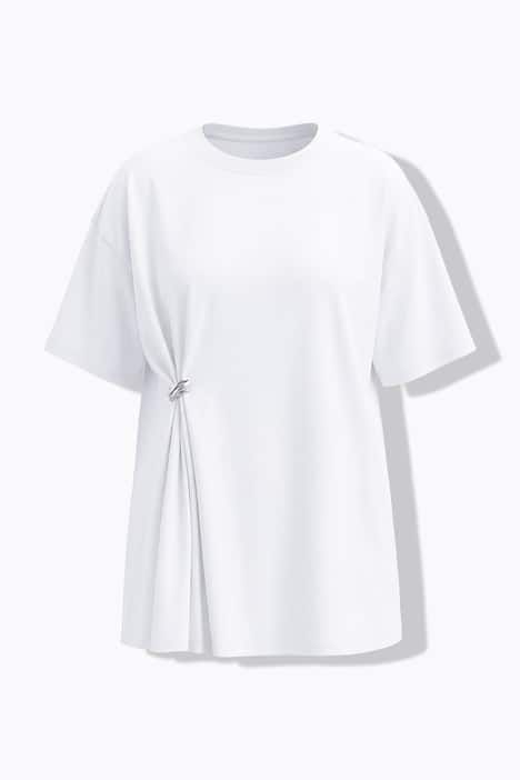 T-shirt oversize, nœud décoratif