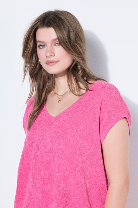 T-shirt oversize, texture à bulles 3D