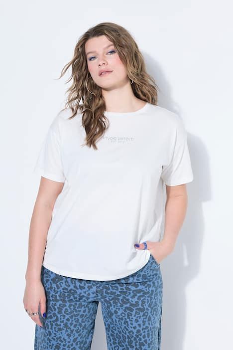 T-shirt oversize, message imprimé