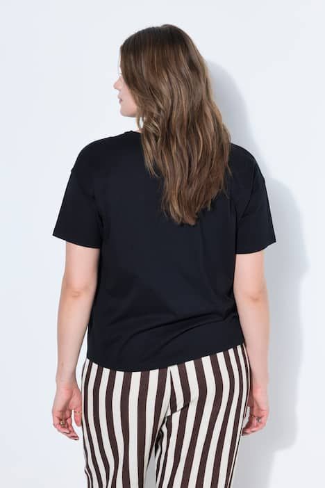 T-shirt oversize, motif et message