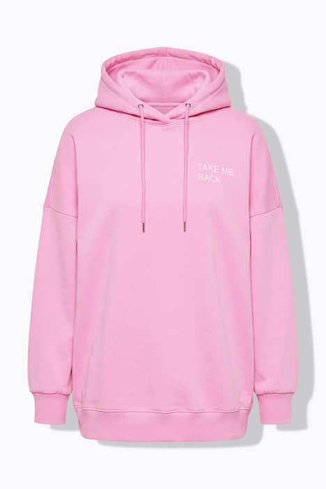 Sweat à capuche oversize, avec message