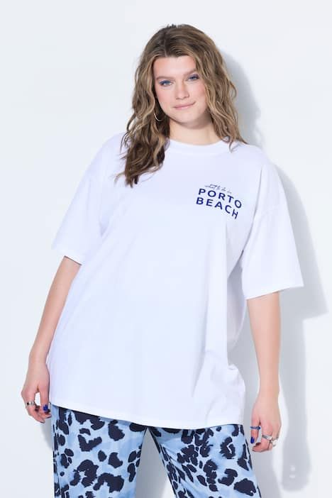 T-shirt oversize, grand imprimé XL au dos