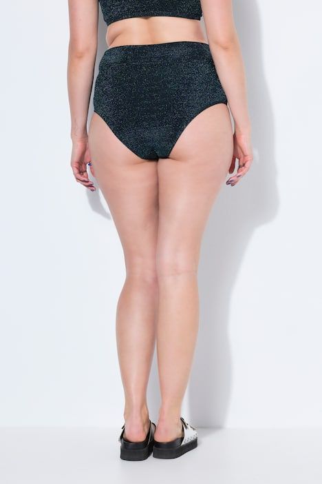 Bas de bikini, drapé, effet pailleté