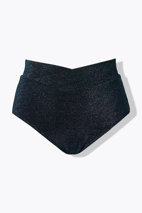 Bas de bikini, drapé, effet pailleté
