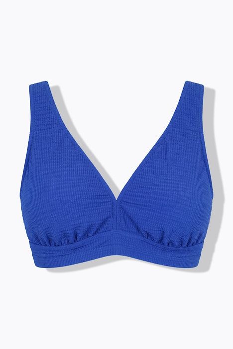 Haut de bikini texturé, bonnets souples