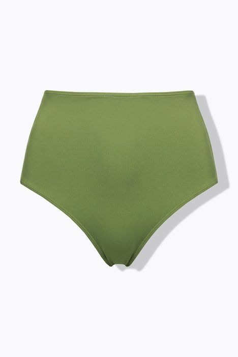 Slip de bikini, culotte, imprimé, taille haute, gainant