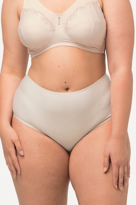 Lot de 2 culottes midi, fines rayures, modèle moyennement échancré