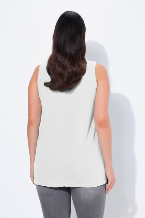 Débardeur à col V, coupe évasée et bretelles larges