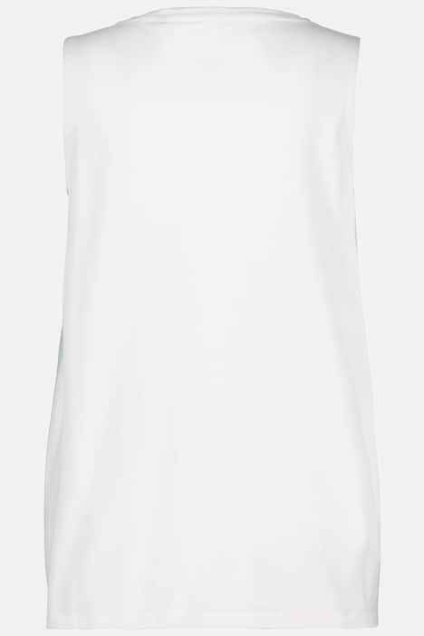 Débardeur à col V, coupe évasée et bretelles larges