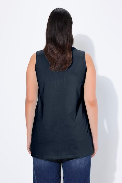 Top long Classic à décolleté carré, sans manches