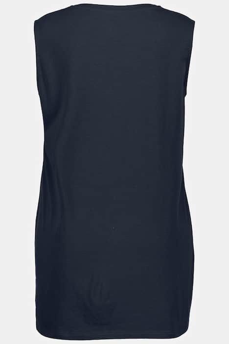 Top long Classic à décolleté carré, sans manches