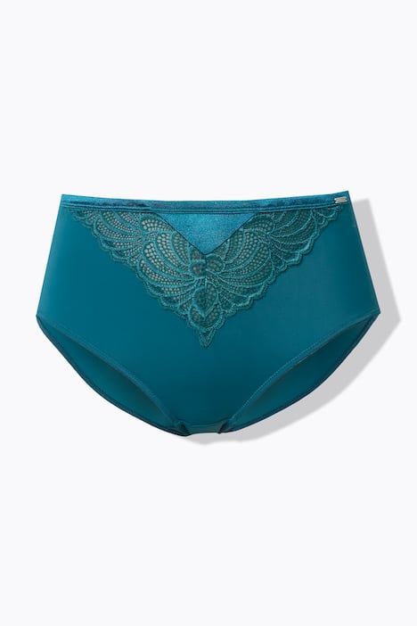 Culotte maxi en microfibres, avec dentelle