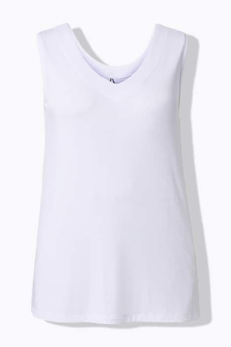 Haut réversible en tissu fluide