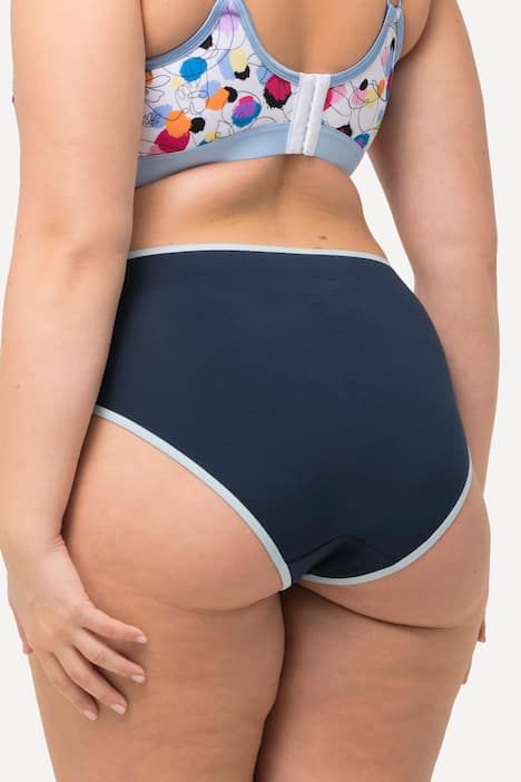 Lot de 5 culottes midi, liserés de couleur