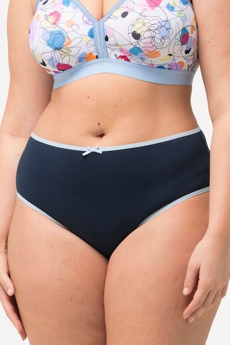 Lot de 5 culottes midi, liserés de couleur