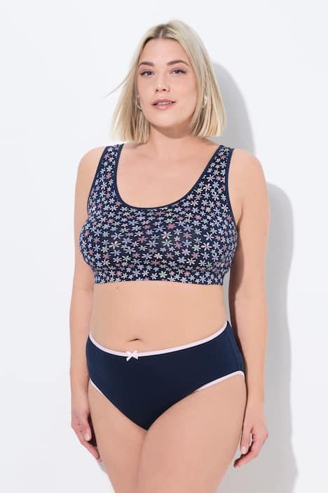 Lot de 5 culottes midi, liserés de couleur