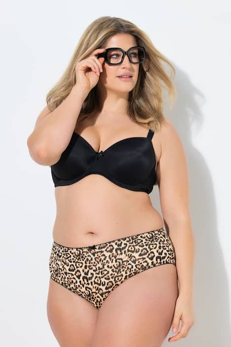 Culottes midi, lot de 5. Motif léopard/uni