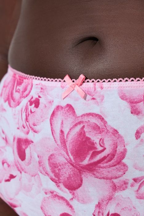 Lot de 5 culottes midi, roses/couleurs unies