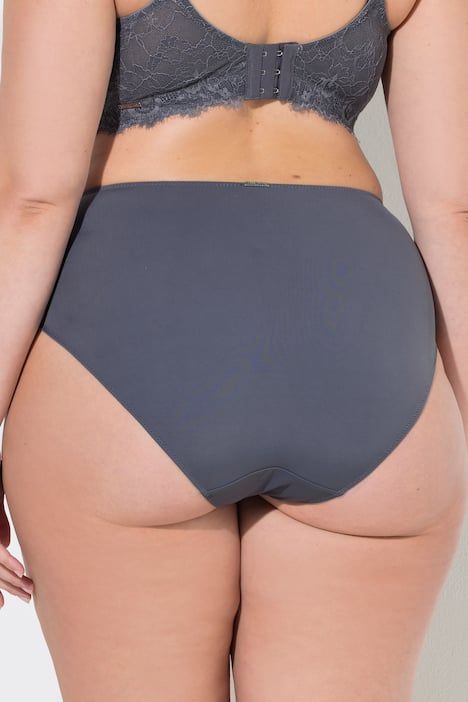 Culotte midi avec empiècement en dentelle, liseré fantaisie