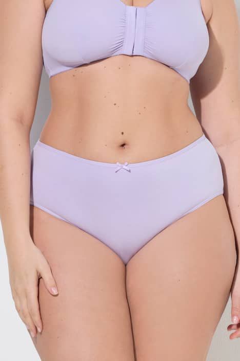 Lot de 5 culottes midi, motif plumes / tons clairs