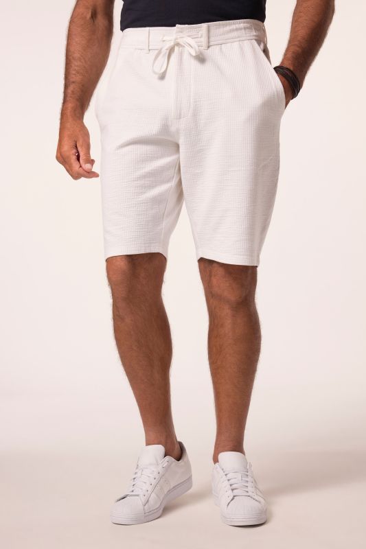 Bermuda JP 1880 en seersucker, bouton et fermeture zippée, 4 poches - jusqu'au 8 XL