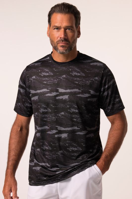 T-shirt technique JAY-PI spécial tennis, imprimé graphique, manches courtes et séchage QuickDry - jusqu'au 7 XL