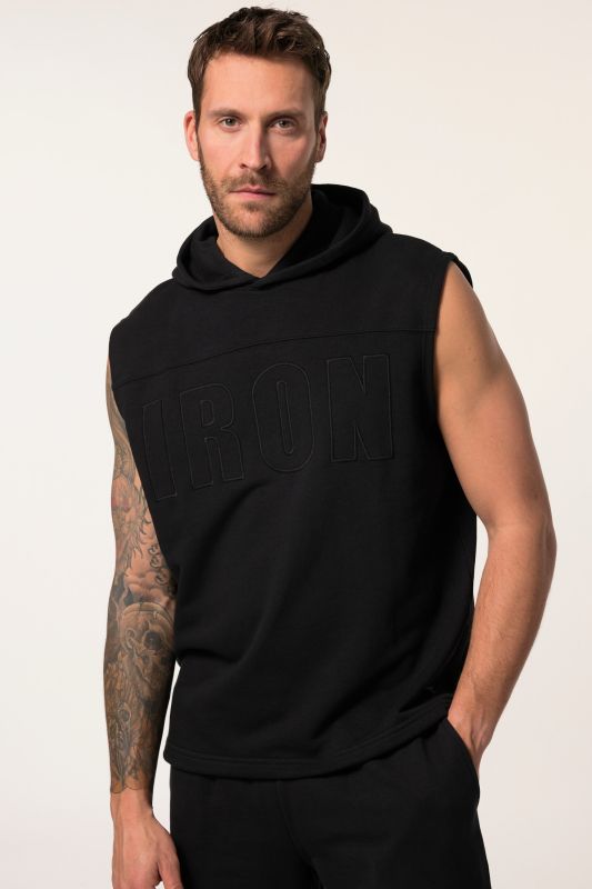 Sweat-shirt à capuche JAY-PI sans manches, collection Fitness, coupe ventre confort et séchage QuickDry - jusqu'au 7&nbsp