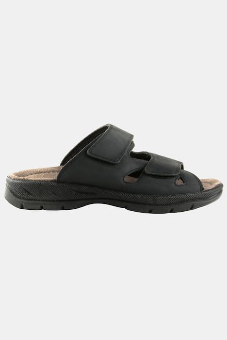 Mules homme Jomos, cuir et brides velcro - jusqu'au 50