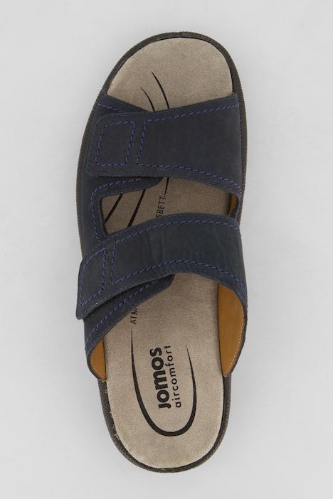 Mules homme Jomos, cuir et brides velcro - jusqu'au 50