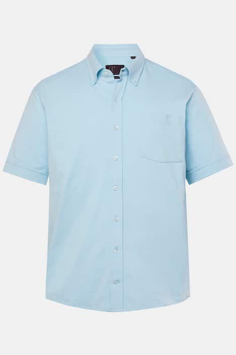 Chemise en maille piquée JP1880 coupe Modern, avec technologie FLEXNAMIC®, manches courtes et col à pointes boutonnées