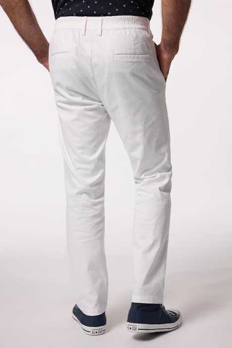 Pantalon chino FLEXNAMIC®, taille élastique et pinces, coupe Straight Fit tendance