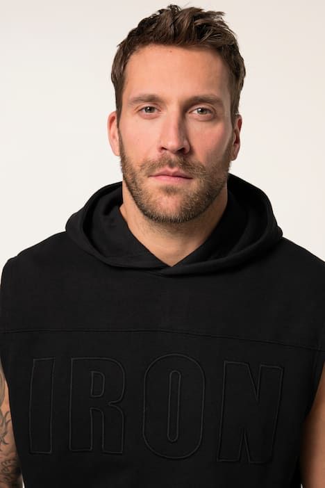 Sweat-shirt à capuche JAY-PI sans manches, collection Fitness, coupe ventre confort et séchage QuickDry - jusqu'au 7&nbsp