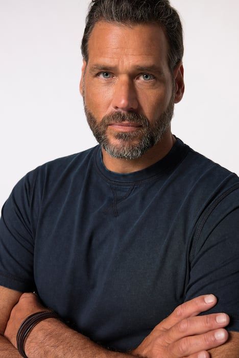 T-shirt JP 1880 style vintage, manches courtes et surpiqûres - jusqu'au 8 XL