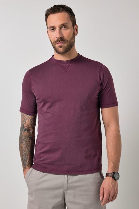 T-shirt JP 1880 style vintage, manches courtes et surpiqûres - jusqu'au 8 XL