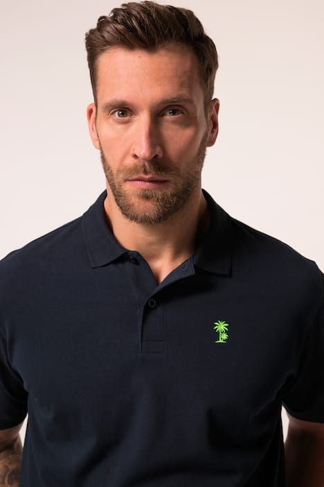 Lot de 2 polos JP 1880 en tissu piqué, manches courtes et motif brodé sur la poitrine - jusqu'au 8 XL