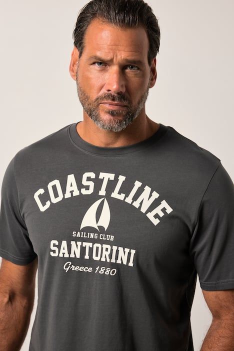 T-shirt JP 1880 à manches courtes, col rond et imprimé - jusqu'au 8 XL