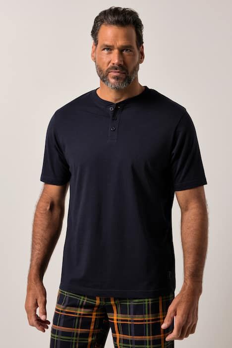 Pyjama JP 1880, collection Homewear, 2 pièces (T-shirt Henley + short) - jusqu'au 8 XL