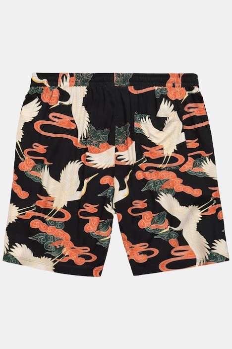 Bermuda JP 1880 en viscose, imprimé all-over, coupe Relaxed Fit - jusqu'au 8 XL