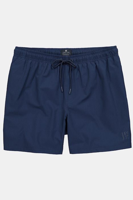Short de bain JAY-PI en tissu seersucker texturé, collection Beachwear, séchage rapide QuickDry et taille élastique - jusqu'au 8 XL