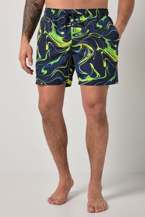 Short de bain JAY-PI collection Beachwear, taille élastique et imprimé intégral - jusqu'au 8 XL