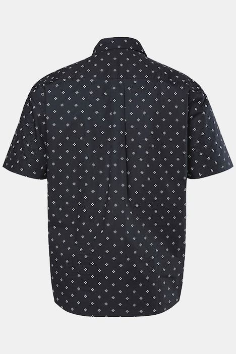 Chemise JP 1880 imprimé all-over, manches courtes et col kent, coupe Modern Fit - jusqu'au 8 XL