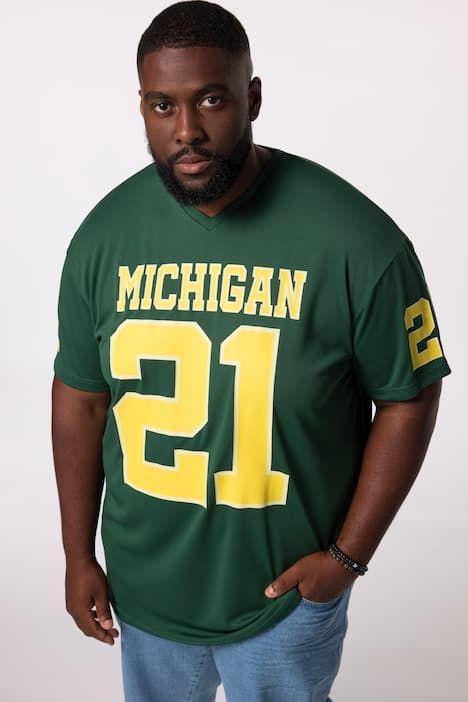 T-shirt STHUGE oversized à manches courtes, avec imprimé Football - jusqu'au 8 XL