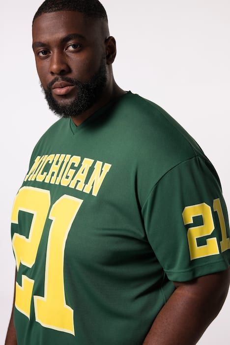 T-shirt STHUGE oversized à manches courtes, avec imprimé Football - jusqu'au 8 XL