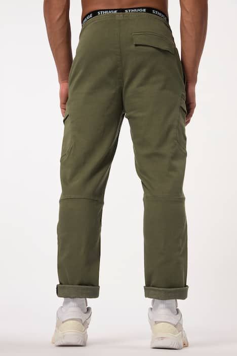 Pantalon cargo STHUGE. Technologie FLEXLASTIC® et taille élastique. Jusqu'au 8 XL