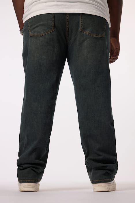 Jean ventre confort 5 poches STHUGE, Dirty Denim, coupe Baggy Fit - jusqu'au 74