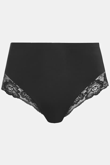 Culotte gainante avec dentelle transparente, matière stretch confortable